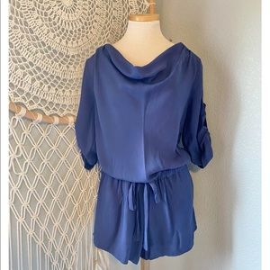 Navy Blue Romper